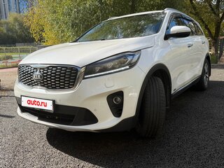 2019 Kia Sorento III Prime Рестайлинг, белый, 3200000 рублей, вид 2