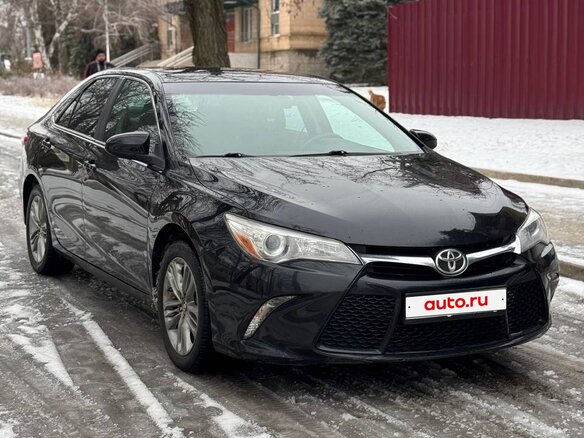 2014 Toyota Camry US Market VII (XV50) Рестайлинг, чёрный, 1470000 рублей - вид 2