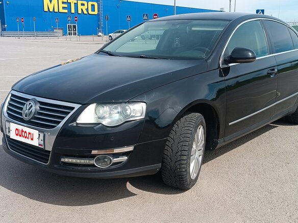 2005 Volkswagen Passat B6, чёрный - вид 2