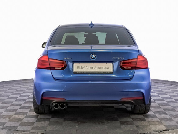 2018 BMW 3 серии 330i xDrive VI (F3x) Рестайлинг, синий, 3010000 рублей - вид 5