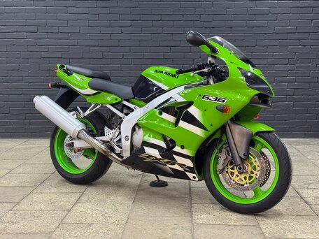 2002 Kawasaki ZX-6R Ninja, зелёный, 455000 рублей, вид 1