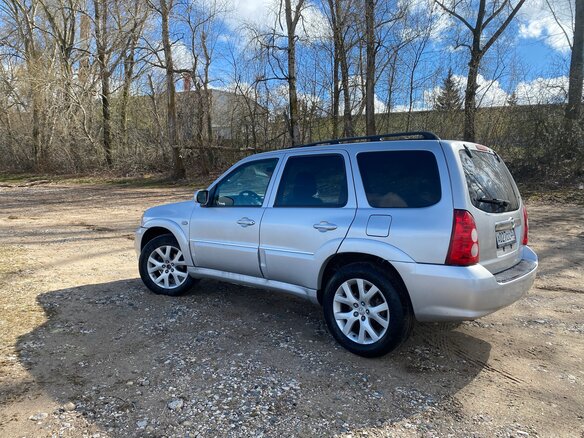 2004 Mazda Tribute I Рестайлинг, серебристый, 620000 рублей - вид 6