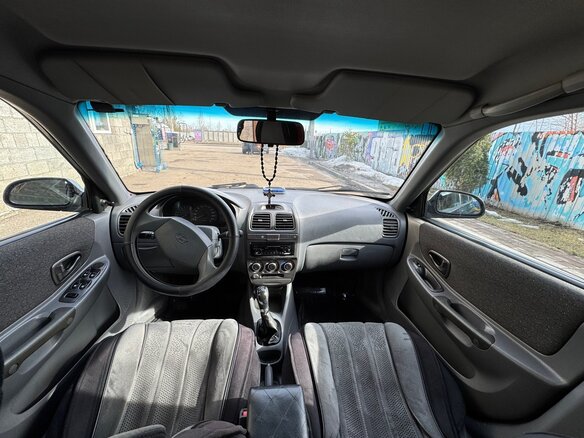 2002 Hyundai Accent II, зелёный, 190000 рублей - вид 7