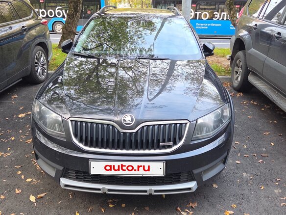 2015 Skoda Octavia Scout III (A7), чёрный