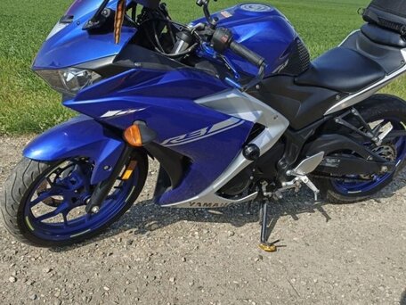 2017 Yamaha YZF-R3, синий, 490000 рублей, вид 1