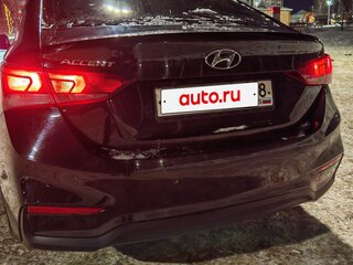2019 Hyundai Accent V, чёрный, 1380000 рублей, вид 2