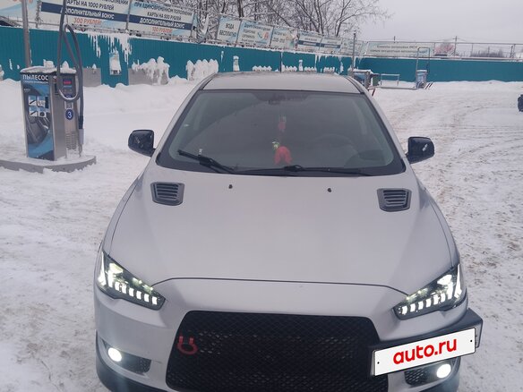 2008 Mitsubishi Lancer X, серебристый, 550000 рублей