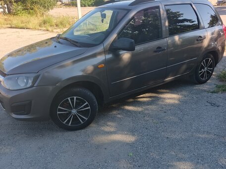2014 Lada (ВАЗ) Kalina II, коричневый, 340000 рублей, вид 4