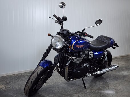 2010 Triumph Bonneville T100, синий, 579000 рублей, вид 4
