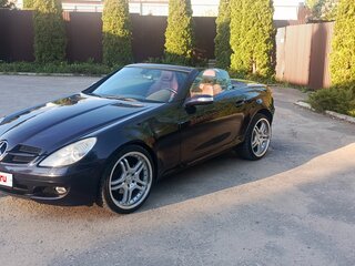 2005 Mercedes-Benz SLK-Класс 200 II (R171), синий, 1370000 рублей, вид 2