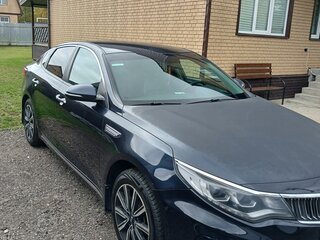 2019 Kia Optima IV Рестайлинг, синий, 1860000 рублей, вид 3