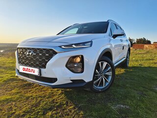2019 Hyundai Santa Fe IV, белый, 3500000 рублей, вид 3