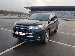 2019 Toyota Highlander III (XU50) Рестайлинг, чёрный, 3929196 рублей, вид 1