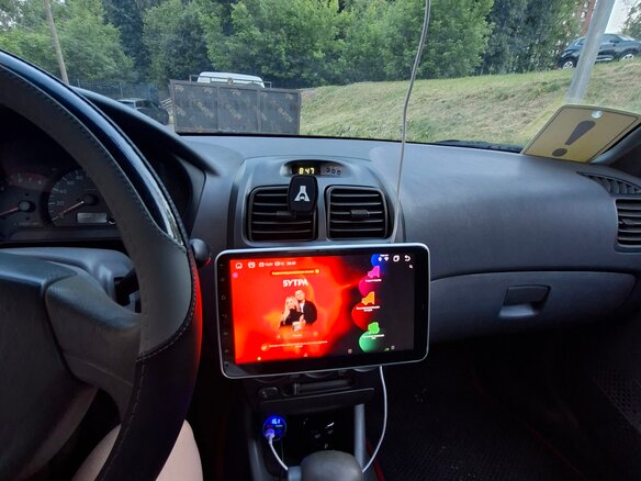 2007 Hyundai Accent ТагАЗ II, бежевый - вид 2