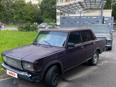 2002 Lada (ВАЗ) 2107, пурпурный, 40000 рублей, вид 1