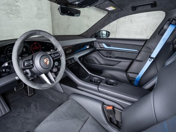 2026 Porsche Taycan Turbo GT I Рестайлинг, чёрный - вид 20