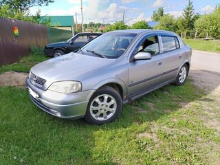 2002 Opel Astra G, серебристый, 205000 рублей, вид 1