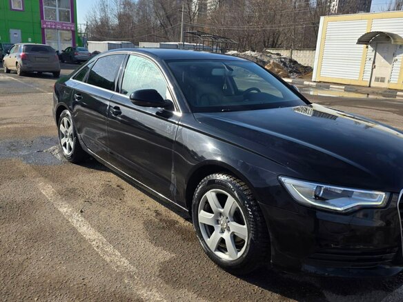 2013 Audi A6 IV (C7), чёрный, 1150000 рублей - вид 1