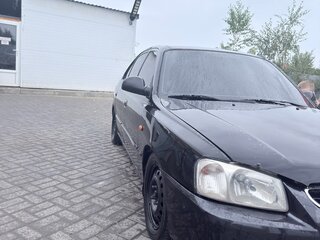 2008 Hyundai Accent ТагАЗ II, чёрный, 350000 рублей, вид 3