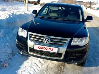 2009 Volkswagen Touareg I Рестайлинг, чёрный, 1150000 рублей, вид 1