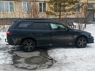 2002 Toyota Caldina II Рестайлинг, чёрный, 450000 рублей, вид 2