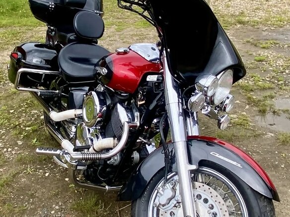 2005 Yamaha XVS1100, красный, 600000 рублей - вид 15