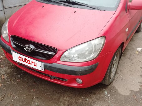 2007 Hyundai Getz I Рестайлинг, красный, 225000 рублей, вид 1