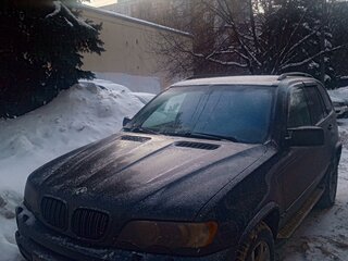 2002 BMW X5 3.0i I (E53), чёрный, 1250000 рублей, вид 2