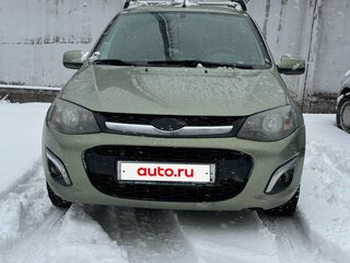 2013 Lada (ВАЗ) Kalina II, зелёный, 390000 рублей, вид 2