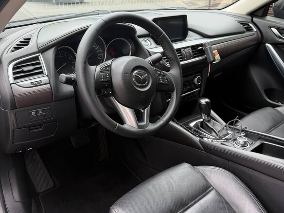 2015 Mazda 6 III (GJ) Рестайлинг, синий, 2100000 рублей - вид 5