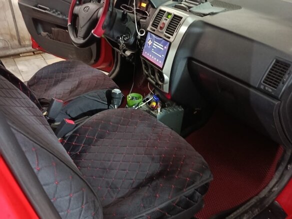 2008 Hyundai Getz I Рестайлинг, красный, 400000 рублей - вид 8