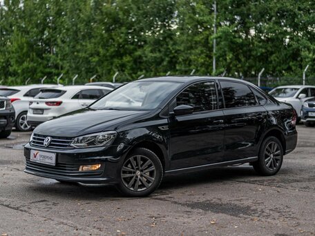 2019 Volkswagen Polo V Рестайлинг, чёрный, 1179000 рублей, вид 1
