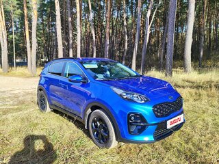 2021 Kia Sportage IV Рестайлинг, синий, 3000000 рублей, вид 4