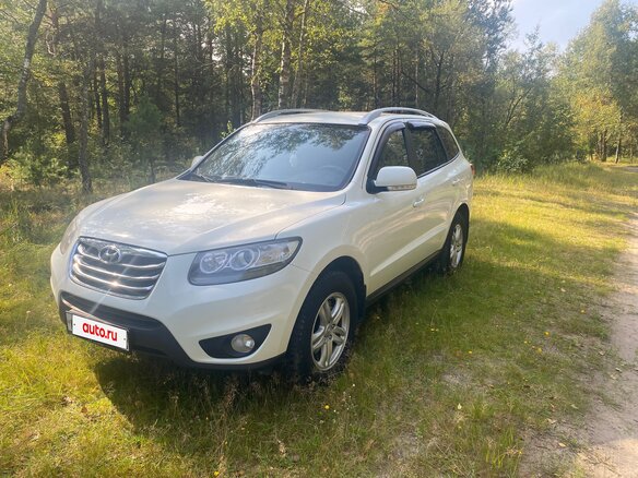 2011 Hyundai Santa Fe II Рестайлинг, белый, 1300000 рублей