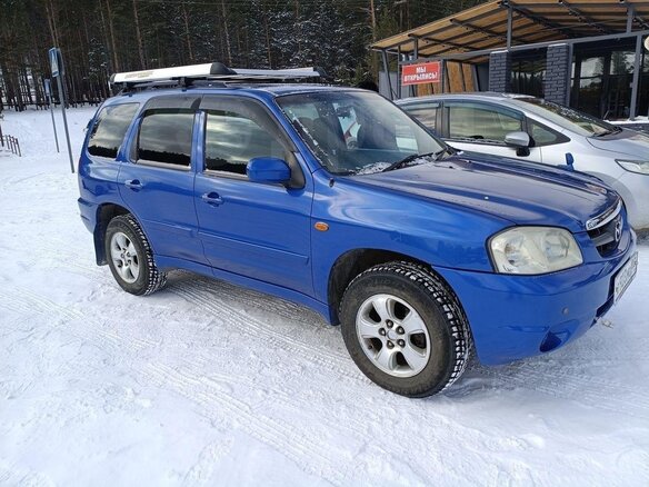 2001 Mazda Tribute I, синий, 750000 рублей - вид 3