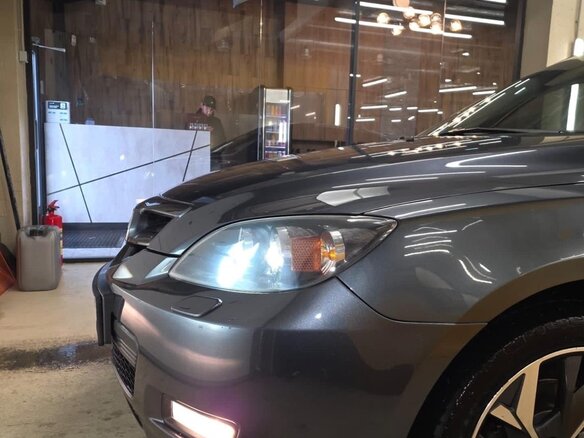 2008 Mazda 3 I (BK) Рестайлинг, серый, 750000 рублей - вид 12
