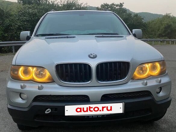 2004 BMW X5 3.0i I (E53) Рестайлинг, серебристый, 1400000 рублей - вид 2