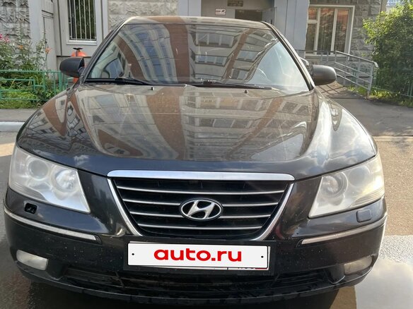 2008 Hyundai Sonata V (NF) Рестайлинг, чёрный