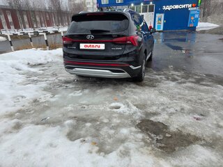 2021 Hyundai Santa Fe IV Рестайлинг, чёрный, 3200000 рублей, вид 4