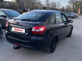 2014 Lada (ВАЗ) Granta I, чёрный, 380000 рублей, вид 4