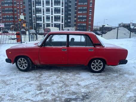 1987 Lada (ВАЗ) 2107, красный, 150000 рублей, вид 4