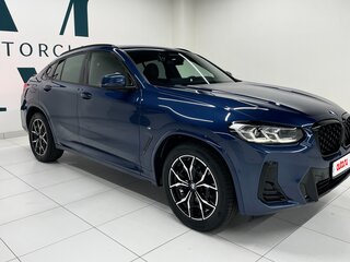 2022 BMW X4 20i II (G02) Рестайлинг, синий, 6490000 рублей, вид 5