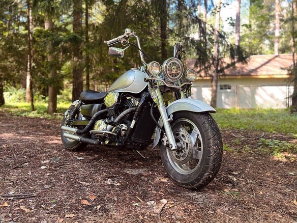 1998 Kawasaki VN1500 Vulcan, белый, 580000 рублей