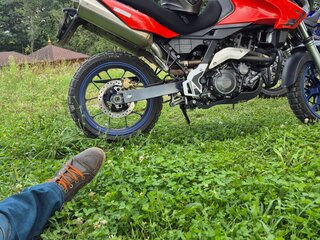 2005 Aprilia Pegaso 650 Strada, красный, 420000 рублей, вид 3