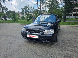 2010 Hyundai Accent ТагАЗ II, чёрный, 490000 рублей, вид 2
