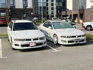 1997 Mitsubishi Legnum, белый, 350000 рублей, вид 2