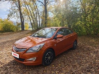 2014 Hyundai Solaris I Рестайлинг, оранжевый, 999000 рублей, вид 1