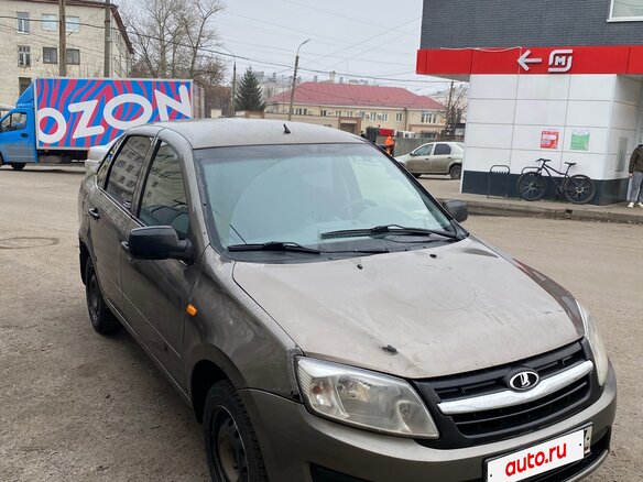 2014 Lada (ВАЗ) Granta I, коричневый, 215000 рублей - вид 1