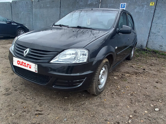 2010 Renault Logan I Рестайлинг, чёрный, 250000 рублей