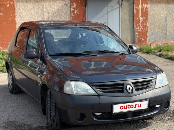 2009 Renault Logan I, серый, 350000 рублей - вид 1